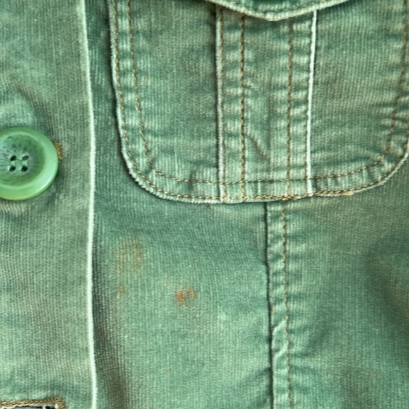 Cute courdouroy jacket, in a great emerald green color! - Picture 2 of 5